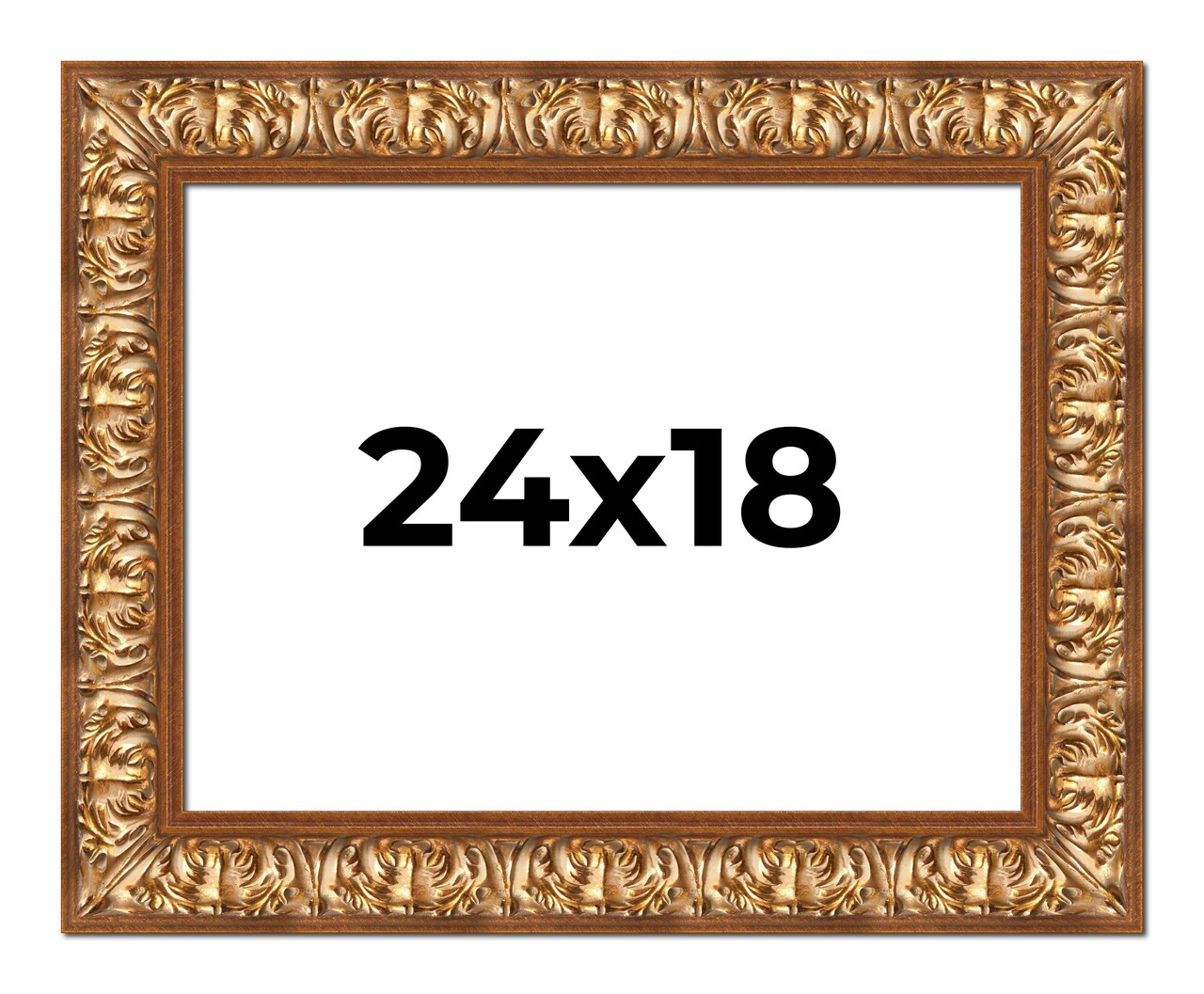 18x24 Modern Shadow Box 1" Depth Picture Frame with UV-Resistant Acrylic & Acid Free Backing, Available in 4 Finishes - Black, Brown, Gold, White